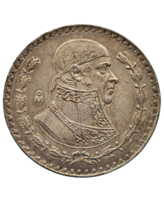 México 1 Peso 1962 - Prata