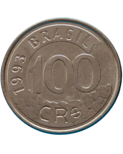 Brasil 100 Cruzeiros Reais 1993 - Lobo Guará