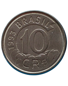 Brasil 10 cruzeiros reais 1993 - Tamanduá