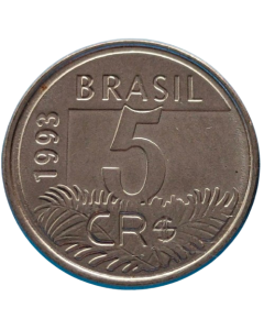 Brasil 5 cruzeiros reais 1993 - Arara