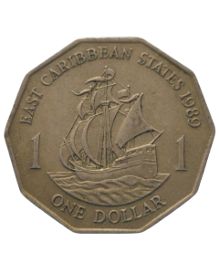 Caribe oriental 1 Dólar 1989