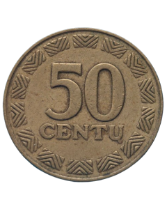 Lituânia 50 Centas 2000
