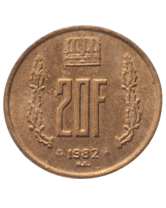 Luxemburgo 20 Francos 1982