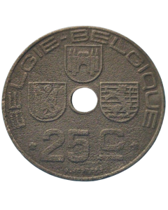 Bélgica 25 cents 1945