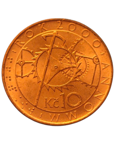 República Checa 10 coroas 2000 FC - Milênio
