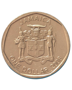 Jamaica 1 Dólares 2008 