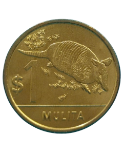 Uruguai 1 Peso 2012 - Série Fauna Nativa do Uruguai - Tatu