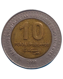Uruguai 10 Pesos 2000