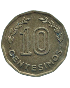 Uruguai 10 centésimos 1977