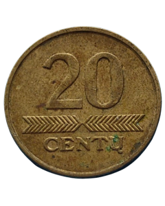 Lituânia 20 Centas 2008