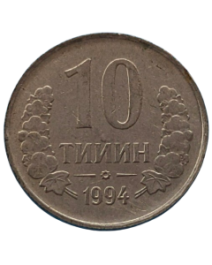 Uzbequistão 10 Tiyin 1994
