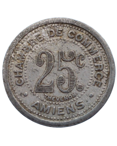 Comuna de Amiens 25 cents 1921 - notgeld francês