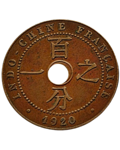 Indochina Francesa 1 cent 1920