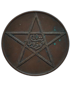 Marrocos 10 Mazunas 1922 