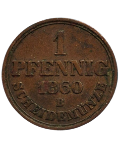 Reino de Hannover 1 pfennig 1860 