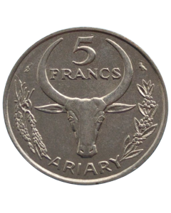 Madagascar 5 Francos 1967