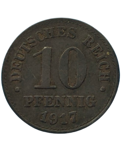 Alemanha 10 Pfennig 1917