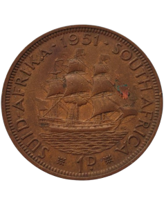 África do Sul 1 penny 1951