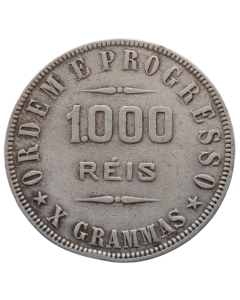 Brasil 1000 Réis 1911 - Prata