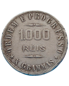 Brasil 1000 Réis 1906 - Prata
