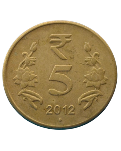Índia 5 Rúpias 2012