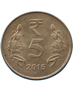 Índia 5 Rúpias 2015