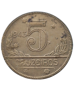 Brasil 5 Cruzeiros 1943