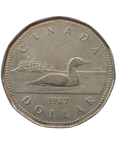 Canadá 1 Dólar 1987