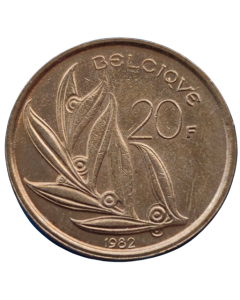 Bélgica 20 Francos 1982 - Belgiqué