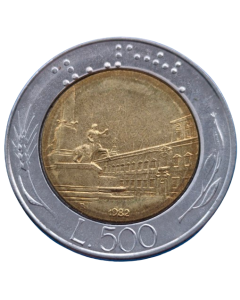 Itália 500 Liras 1982