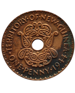 Território de Nova Guiné 1 penny 1944