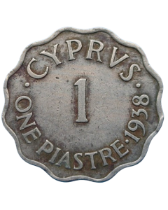 Chipre 1 piastre 1938 - Dominio-Britanico