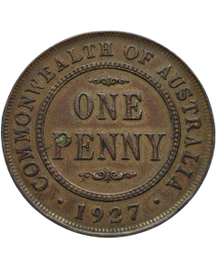 Austrália 1 Penny 1927