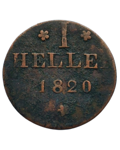Frankfurt 1 Heller 1820