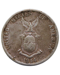 Filipinas 50 Cents 1944 - Administração dos Estados Unidos (Prata)