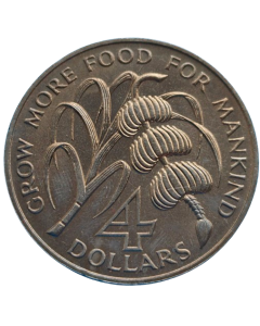 São Vicente e Granadinas 4 Dólares 1970 FC - FAO 