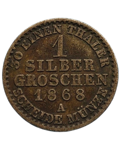 Reino da Prússia 1 Silbergroschen 1868