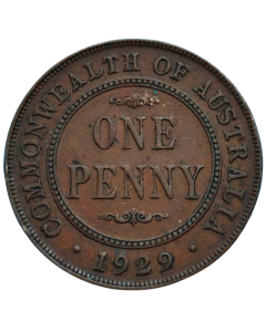 Austrália 1 Penny 1929