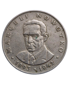 Polônia 20 zlotych 1976 - Marceli Nowotko