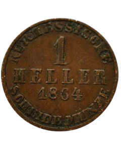 Eleitorado de Hesse-Kassel 1 Heller 1864