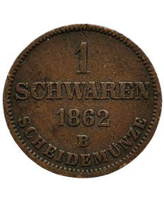 Grão-Ducado de Oldemburgo 1 Schwaren 1862