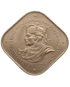 Guernsey 10 shillings 1966 - 900º Aniversário - Conquista Normanda