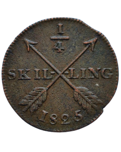 Suécia ¼ Skiling 1825