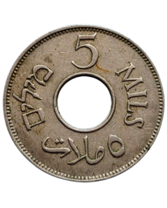 Palestina 5 Mils 1935