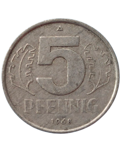 Alemanha Oriental 5 Pfennig 1978