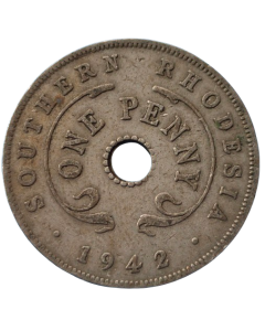 Rodésia do Sul 1 Penny 1942