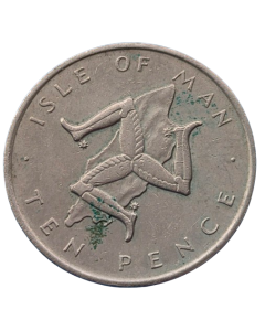 Ilha do Homem 10 Pence 1976
