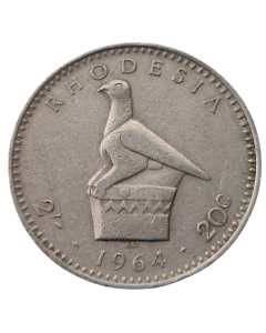 Rodésia 2 Shillings 1964