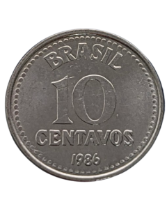 Brasil 10 Centavos 1986
