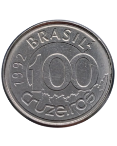 Brasil 100 Cruzeiros 1992 - Peixe Boi